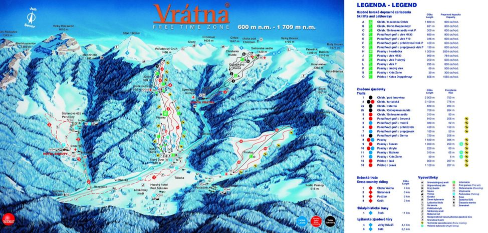 Detaillierte Infos zum Skiurlaub im Skigebiet Vrátna