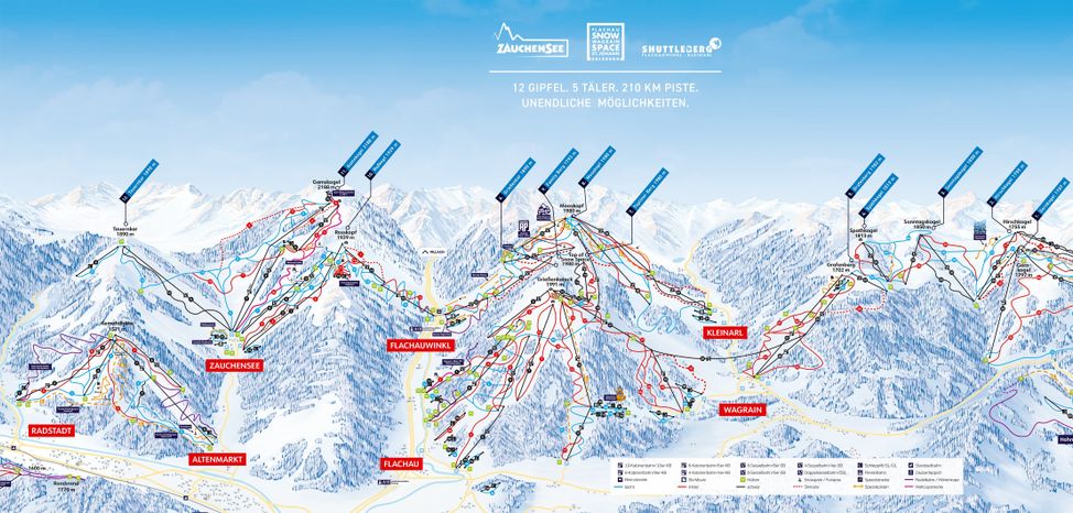 Detaillierte Infos zum Skiurlaub im Skigebiet Zauchensee
