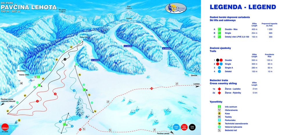 Detaillierte Infos zum Skiurlaub im Skigebiet Ziarce Pavcina Lehota