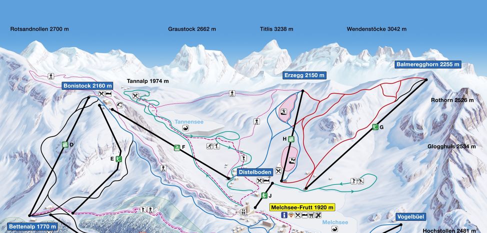 Detaillierte Infos zum Langlauf und den Loipen im Langlaufgebiet Melchsee Frutt
