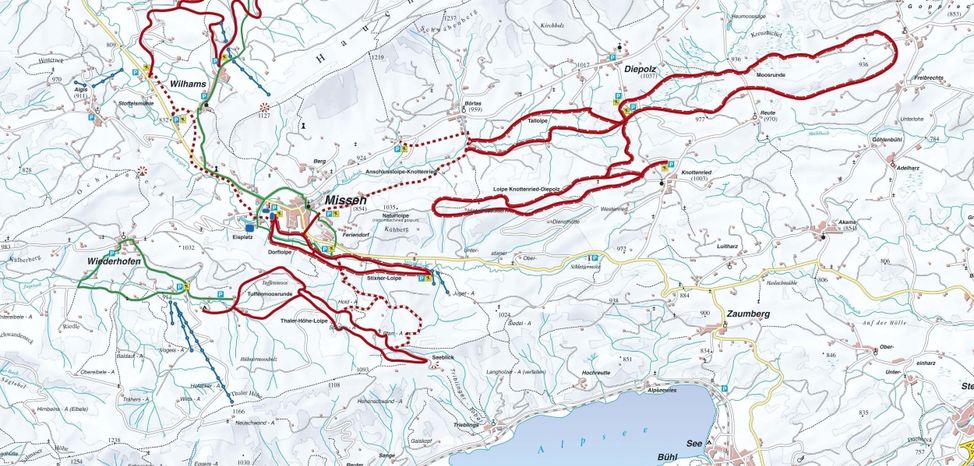 Loipenplan Missen Wilhams