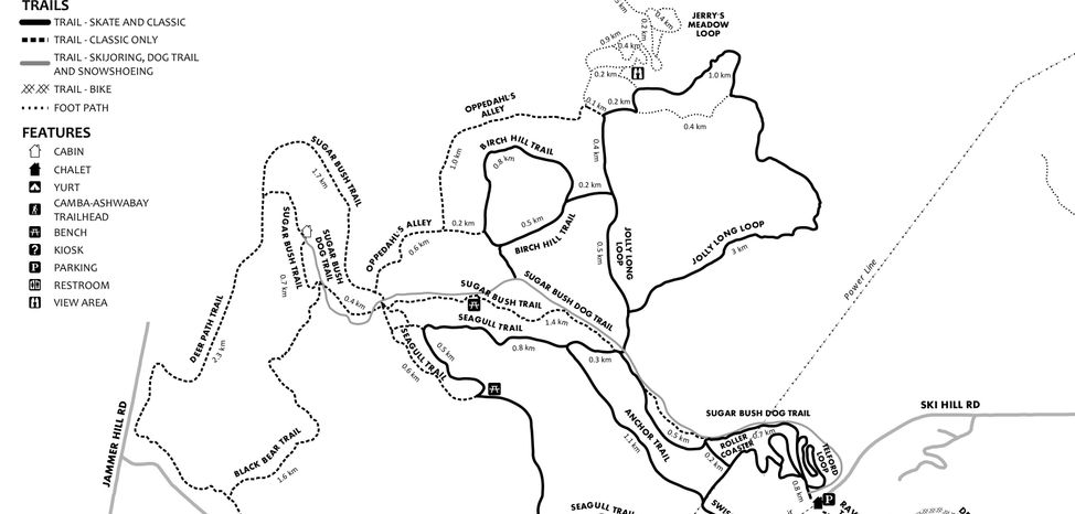 Detaillierte Infos zum Langlauf und den Loipen im Langlaufgebiet Mount Ashwabay Ski and Recreation Area