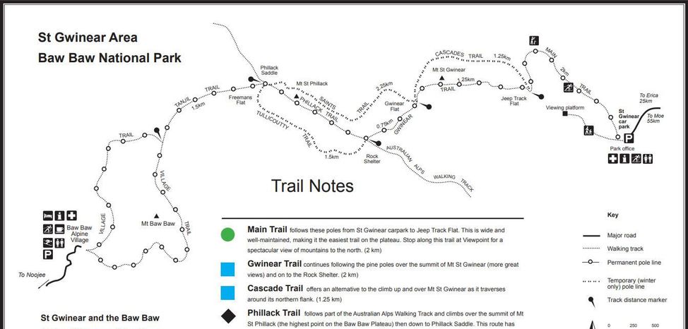 Detaillierte Infos zum Langlauf und den Loipen im Langlaufgebiet Mount Saint Gwinear