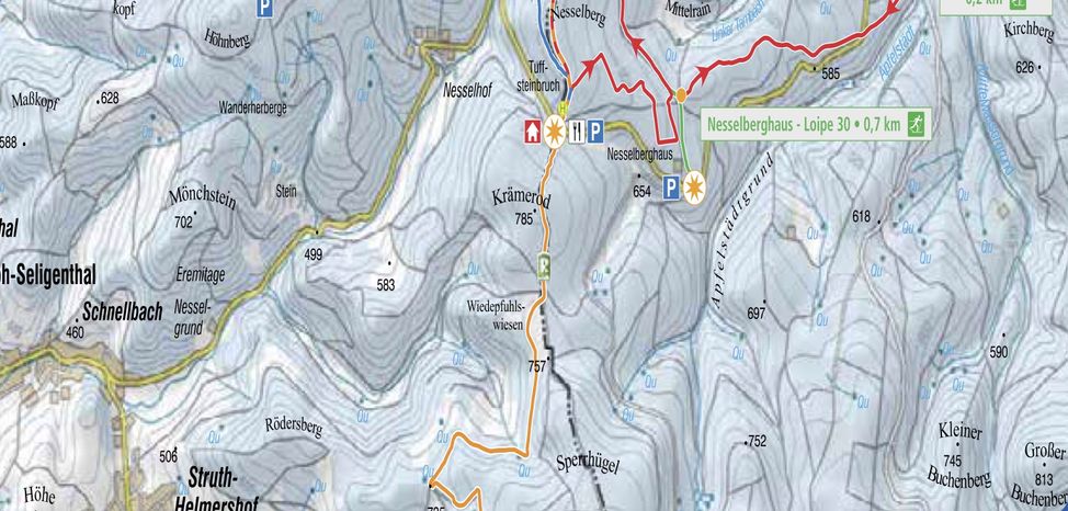 Loipenplan Neue Ausspanne