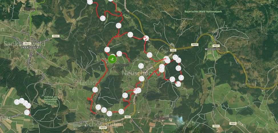 Loipenplan Neuschönau