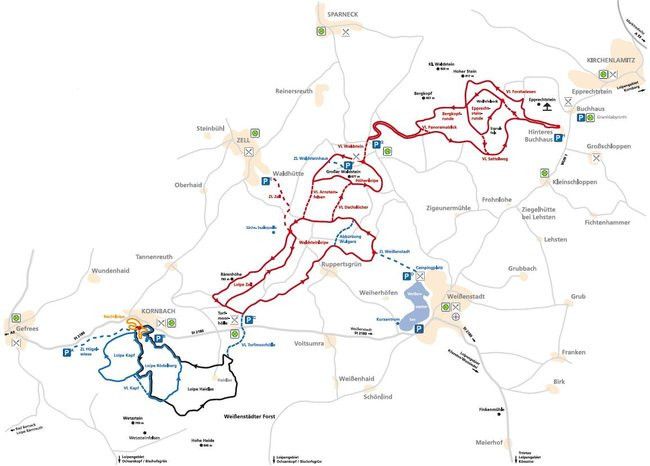 Loipengebiet Kornbach-Waldstein-Epprechtstein