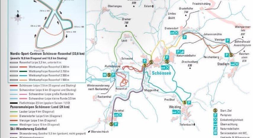 Loipenplan Schönseer Land