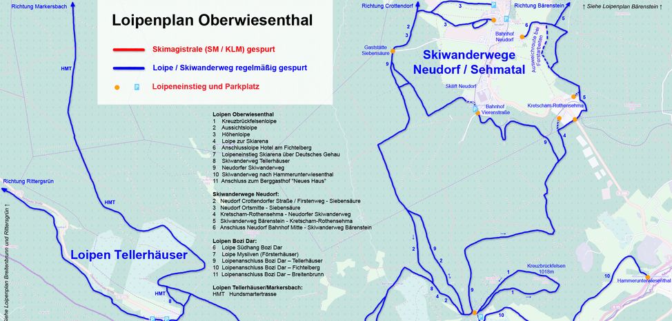 Loipenplan Oberwiesenthal