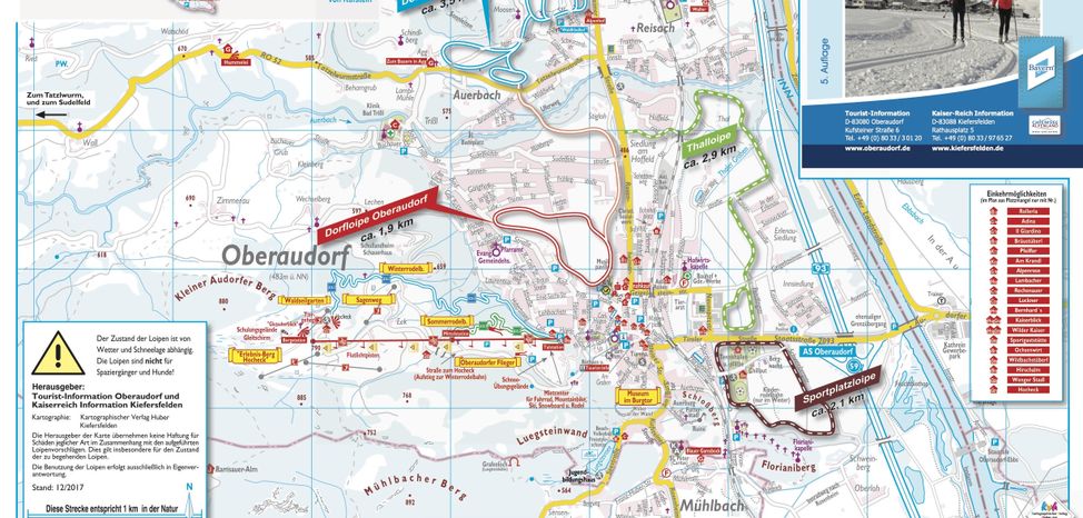 Loipenplan Oberaudorf