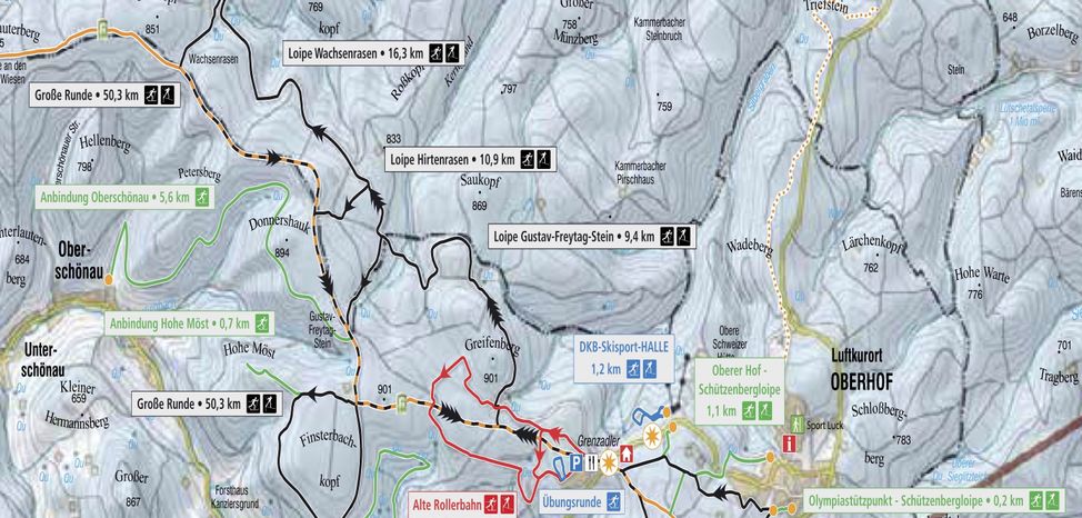 Loipenplan Oberhof