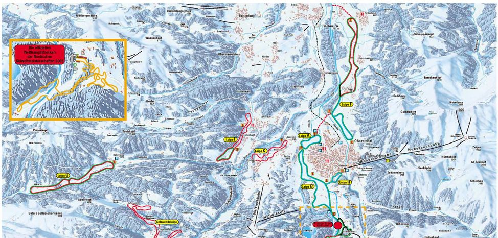 Information on Cross-Country Skiing at Oberstdorf