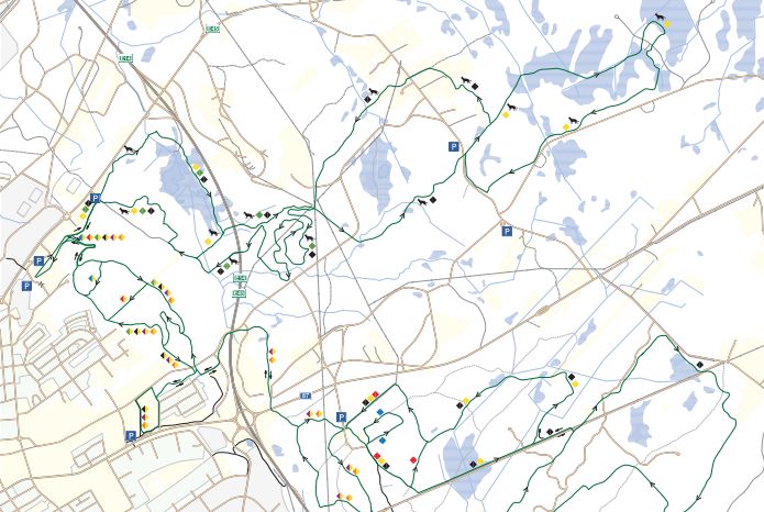 Loipenplan Östersund Skistadion