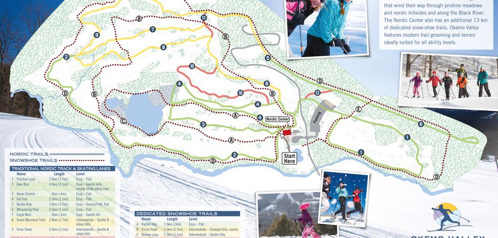 Loipenplan Okemo Mountain Resort