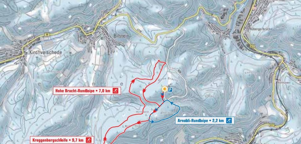 Loipenplan Hohe Bracht