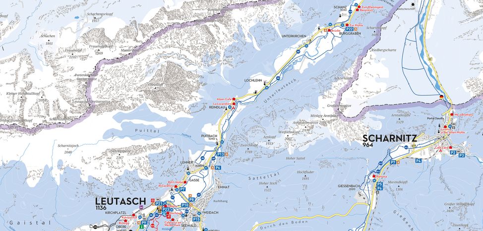 Loipenplan der Region Seefeld