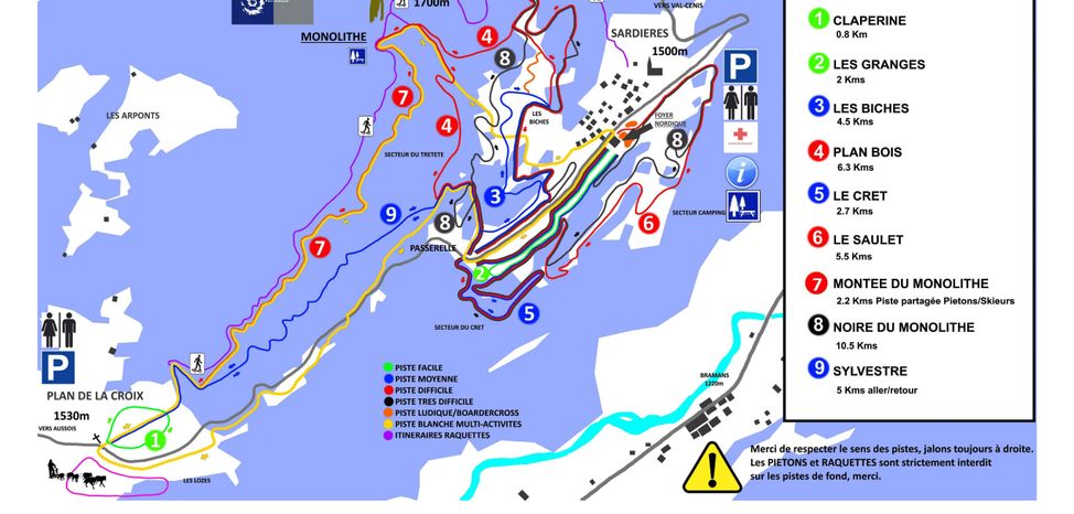 Information on Cross-Country Skiing at Aussois