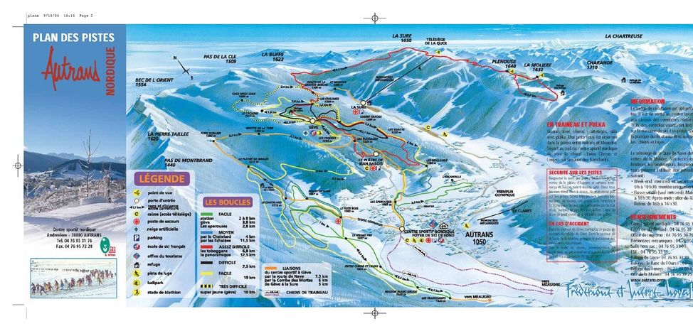 Detaillierte Infos zum Langlauf und den Loipen im Langlaufgebiet Autrans