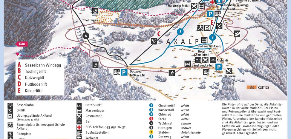 Loipenplan Axalp Brienz