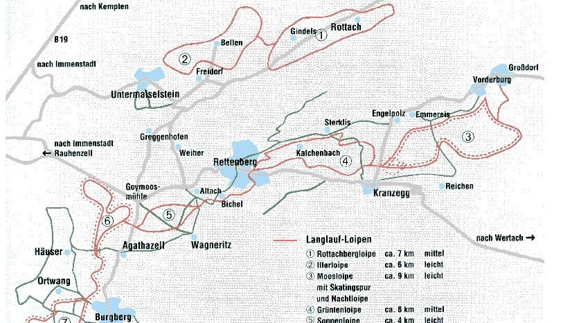 Information on Cross-Country Skiing at Kranzegg - Rettenberg