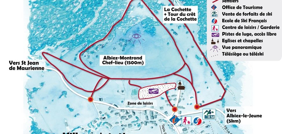 Detaillierte Infos zum Langlauf und den Loipen im Langlaufgebiet Albiez Montrond