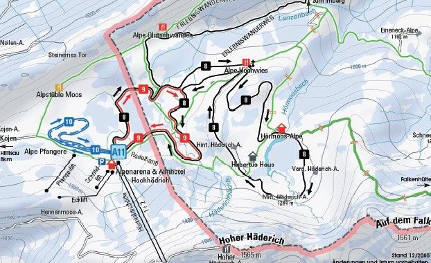 Information on Cross-Country Skiing at Alpenarena Hochhäderich
