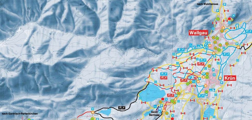 Loipenplan Alpenwelt Karwendel