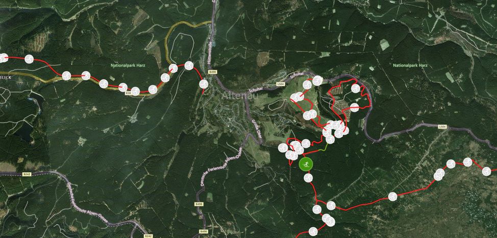 Loipenplan Altenau