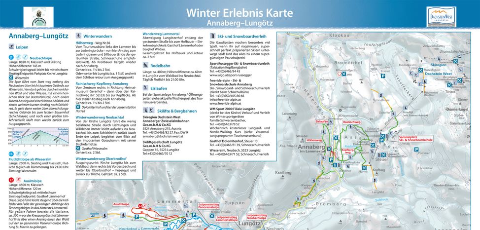 Information on Cross-Country Skiing at Annaberg - Lungötz