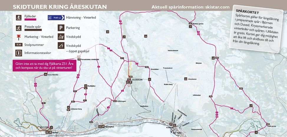 Detaillierte Infos zum Langlauf und den Loipen im Langlaufgebiet Are
