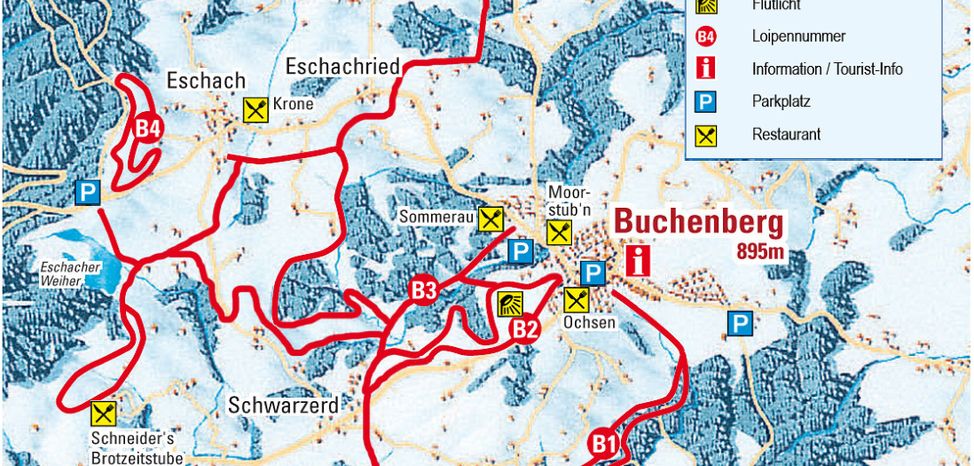 Loipenplan Buchenberg Eschach