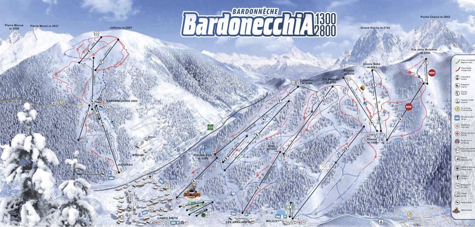 Detaillierte Infos zum Langlauf und den Loipen im Langlaufgebiet Bardonecchia