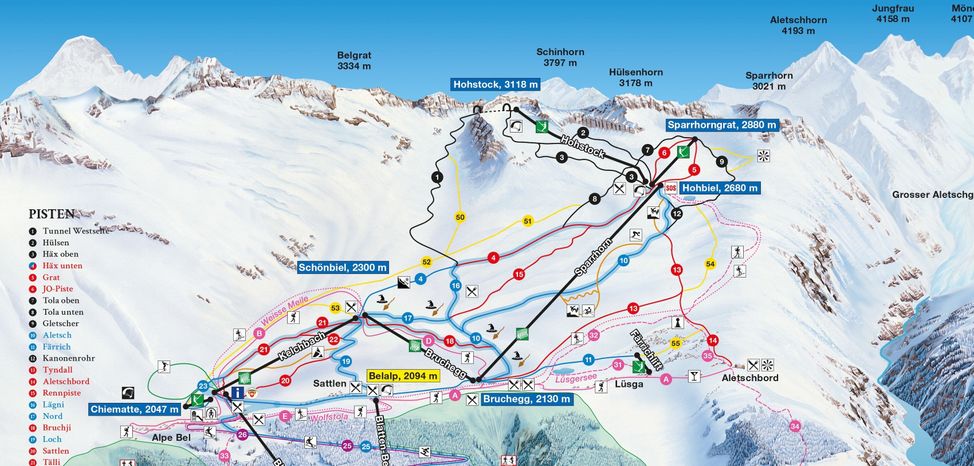 Loipenplan Belalp