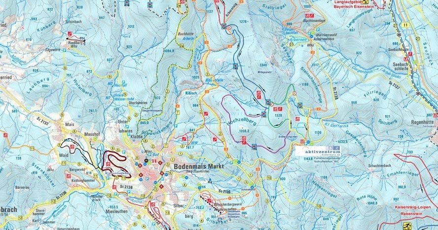 Loipenplan Bodenmais