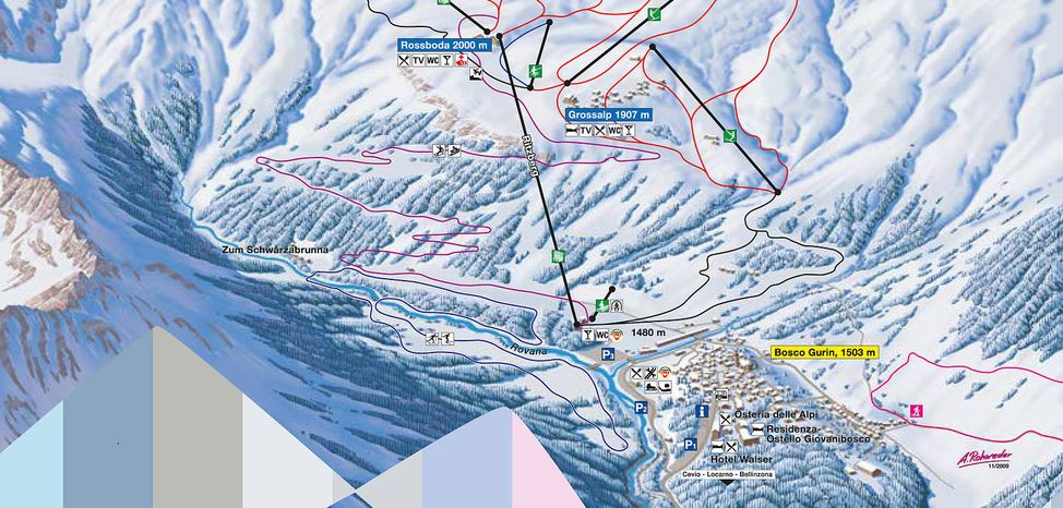 Loipenplan Bosco Gurin