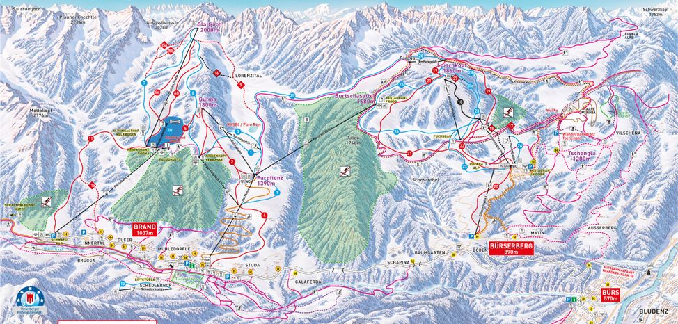 Information on Cross-Country Skiing at Brandnertal