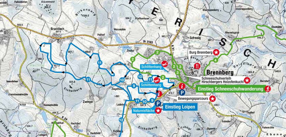 Information on Cross-Country Skiing at Brennberg