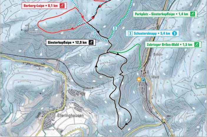 Information on Cross-Country Skiing at Brilon Poppenberg