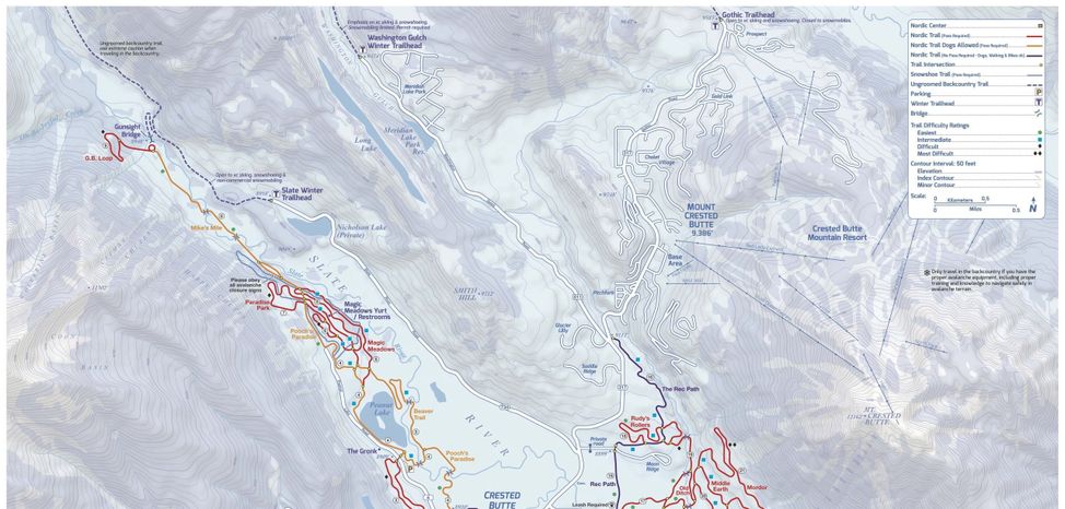 Loipenplan Crested Butte