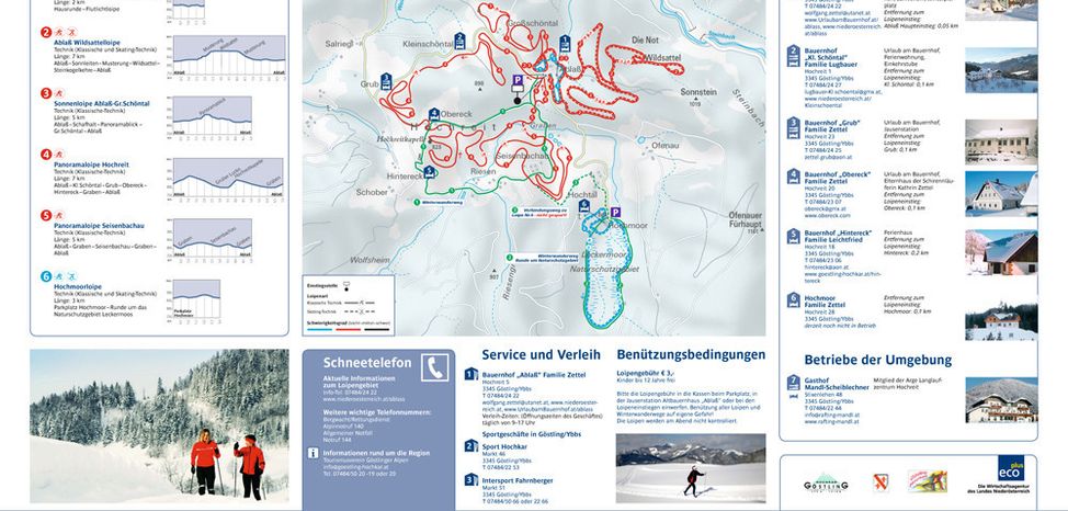 Information on Cross-Country Skiing at Cross Country Center Hochreit