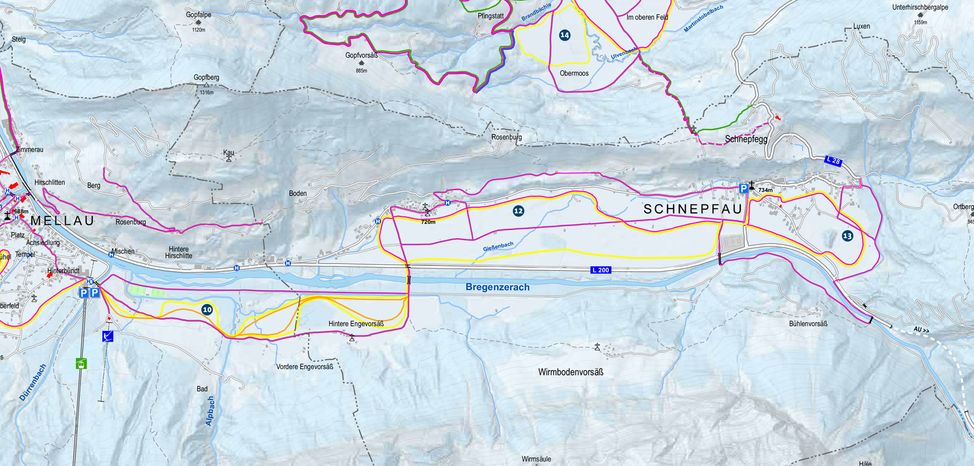 Information on Cross-Country Skiing at Mellau