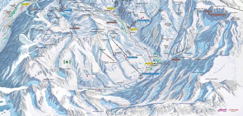 Detaillierte Infos zum Langlauf und den Loipen im Langlaufgebiet Ferienregion Elm