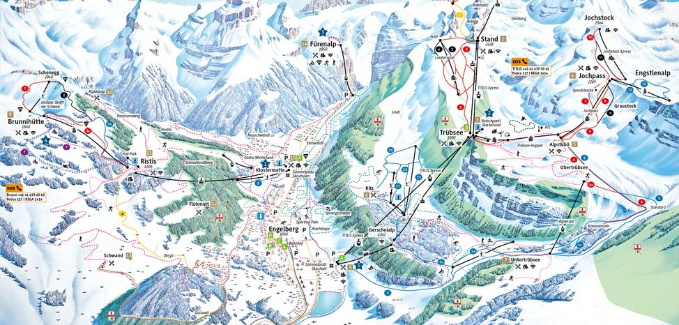 Detaillierte Infos zum Langlauf und den Loipen im Langlaufgebiet Engelberg