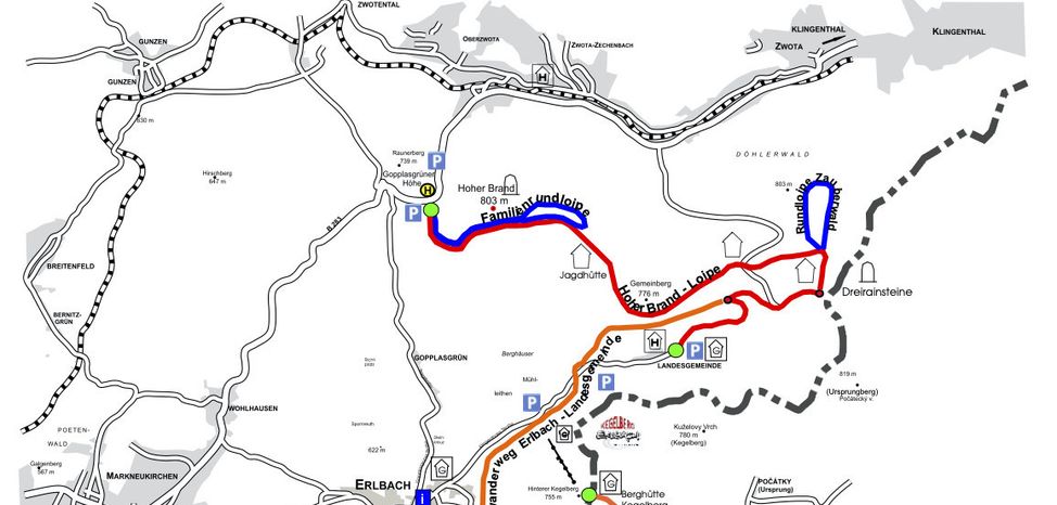 Loipenplan Erlbach