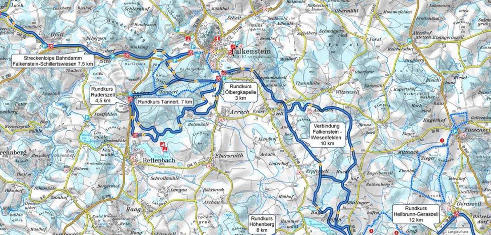 Information on Cross-Country Skiing at Falkenstein