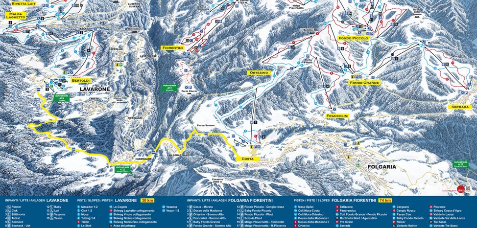 Information on Cross-Country Skiing at Folgaria Lavarone Luserna