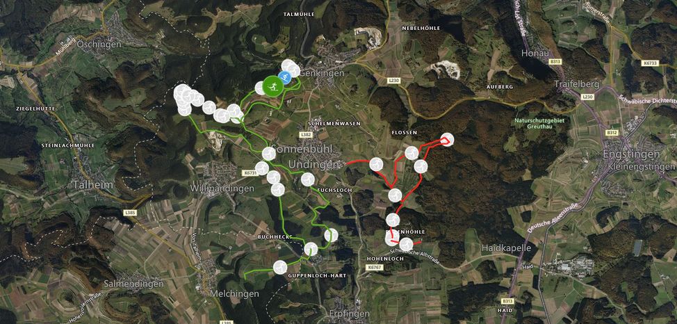 Loipenplan Genkingen Sonnenbühl