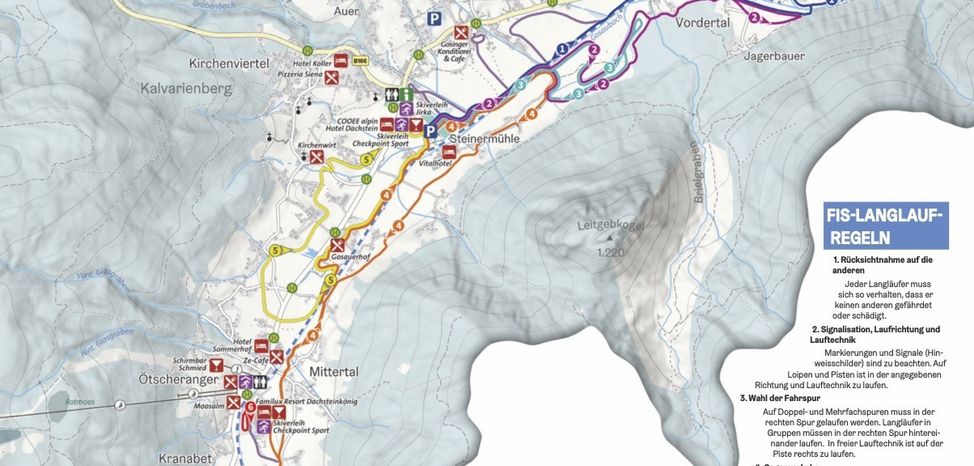 Information on Cross-Country Skiing at Gosau