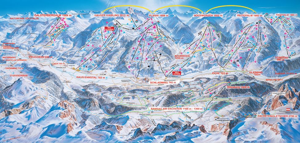 Information on Cross-Country Skiing at Hauser Kaibling Schladming Ski amade