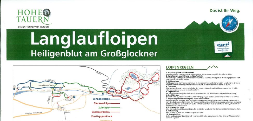 Information on Cross-Country Skiing at Heiligenblut Grossglockner