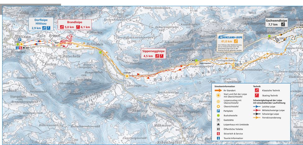 Information on Cross-Country Skiing at Hittisau